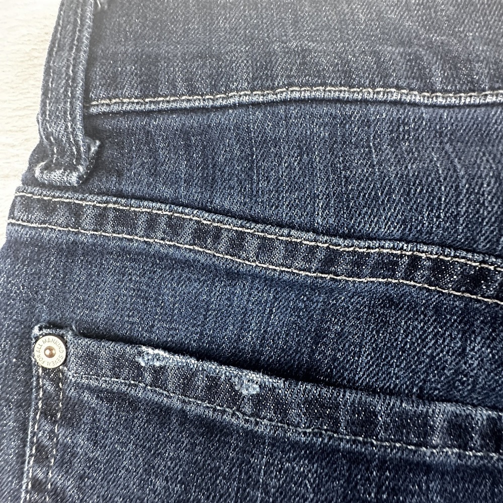 7 For All Mankind Austyn Men's Jeans 33x29 Dark Wash Relaxed Straight Stretch - Picture 10 of 11